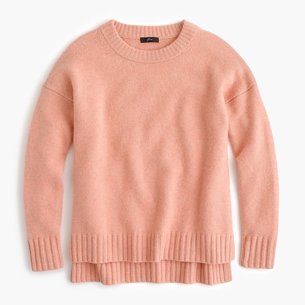 J CREW OVERSIZED SUPER SOFT SWEATER - pink